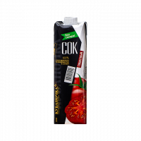 Сок тетра-пак ТОМАТНЫЙ с мякотью БЕЗ САХАРА 1л/12 (12 мес) Кубаночка